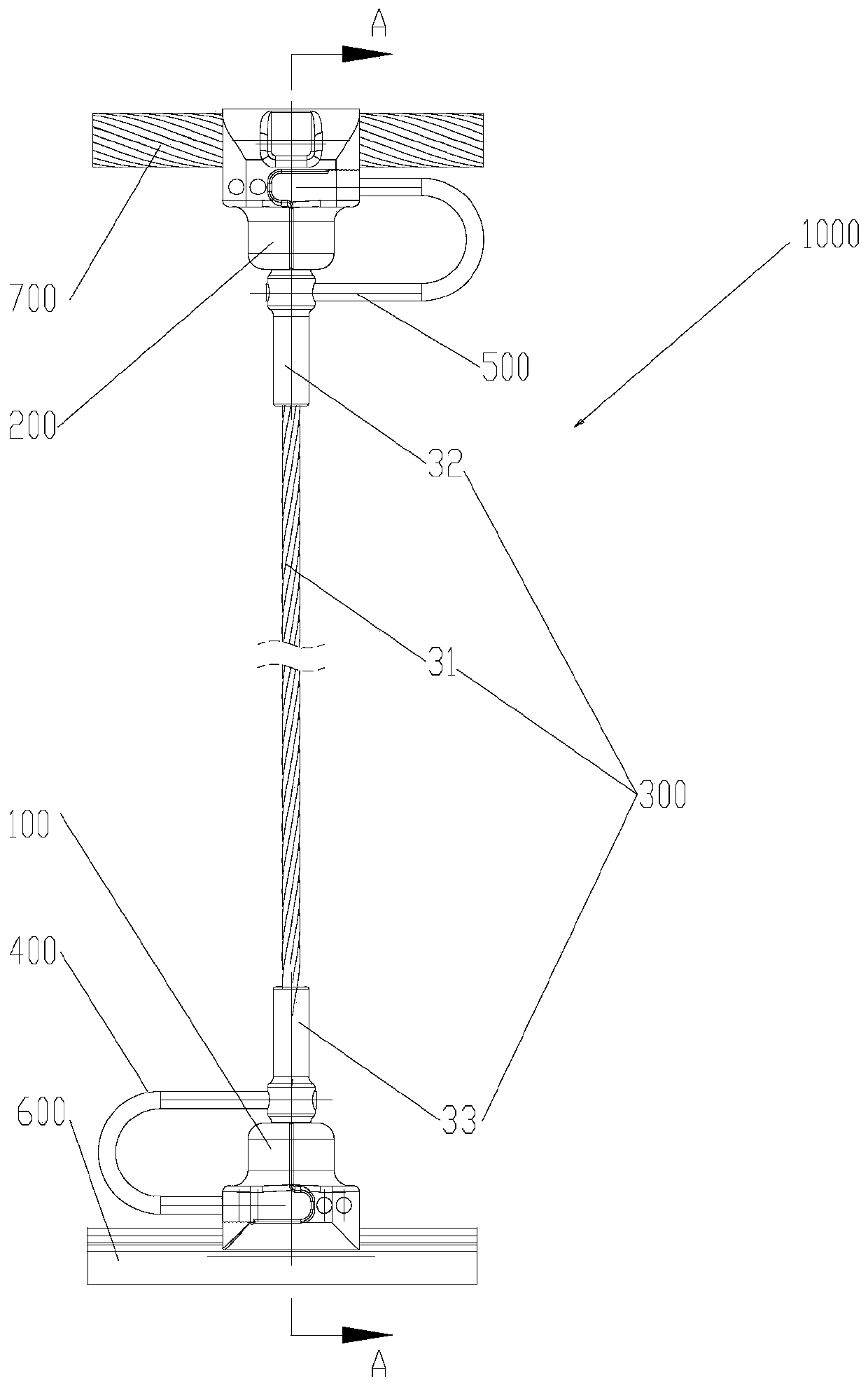 Boltless contact wire dropper wire clip, boltless carrier cable dropper wire clip, dropper wire and integrated dropper device