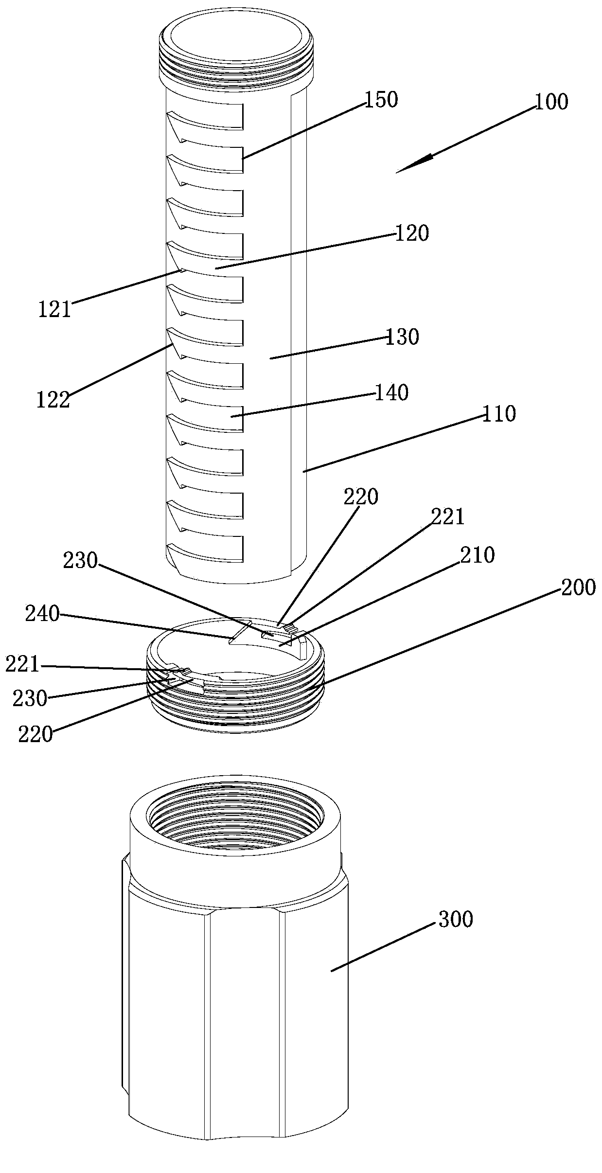 Quick mounting structure of faucet sleeve and mounting method thereof