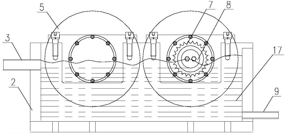 Hot-rolling seamless pipe antioxidation disc device