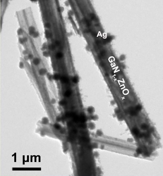 Preparation method, product and application of zinc oxide modified gallium nitride silver-loaded nanorod heterojunction photocatalyst