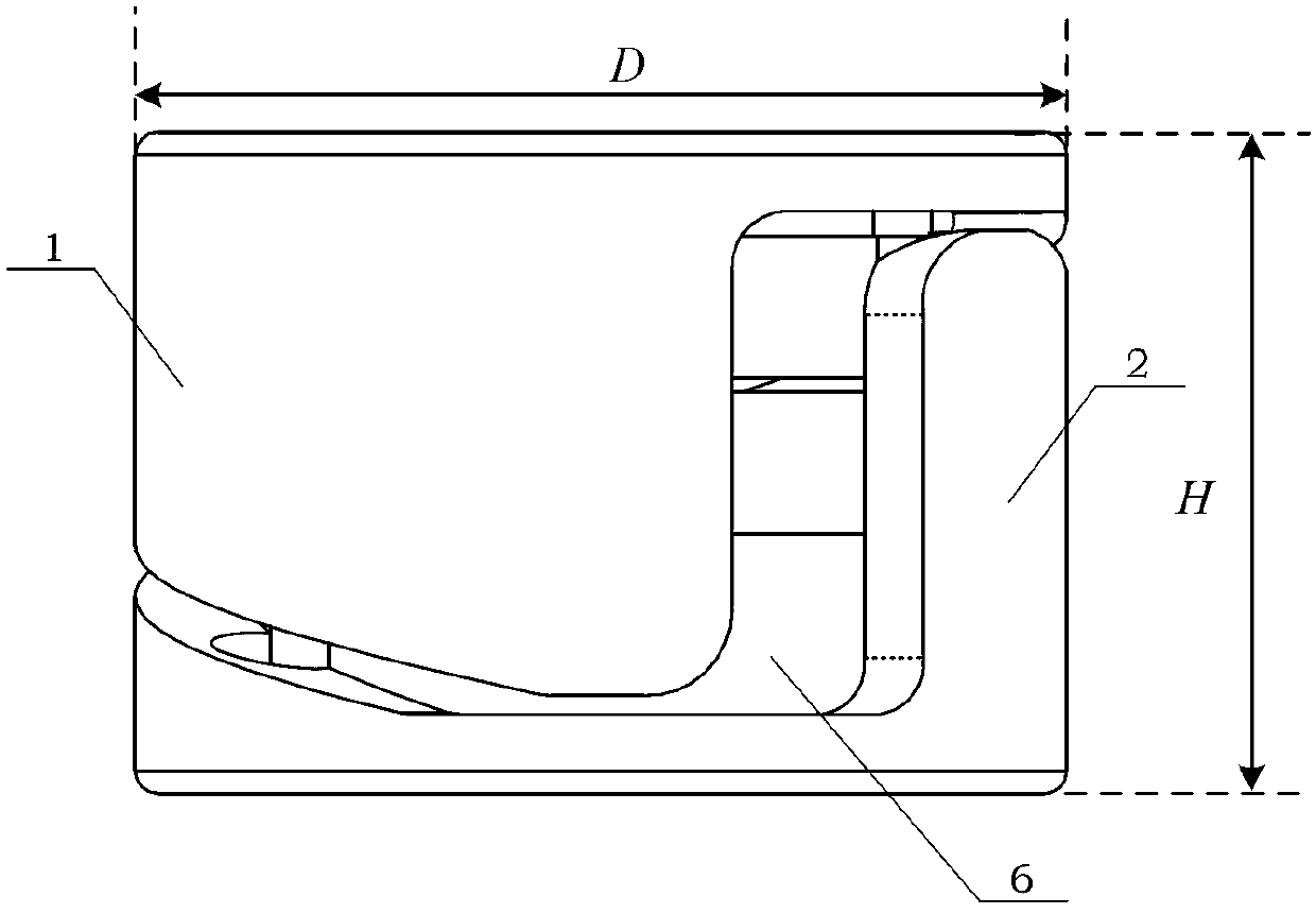 Spiral cross flexible bearing based on reed