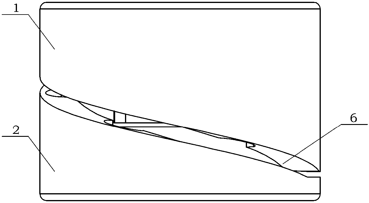 Spiral cross flexible bearing based on reed