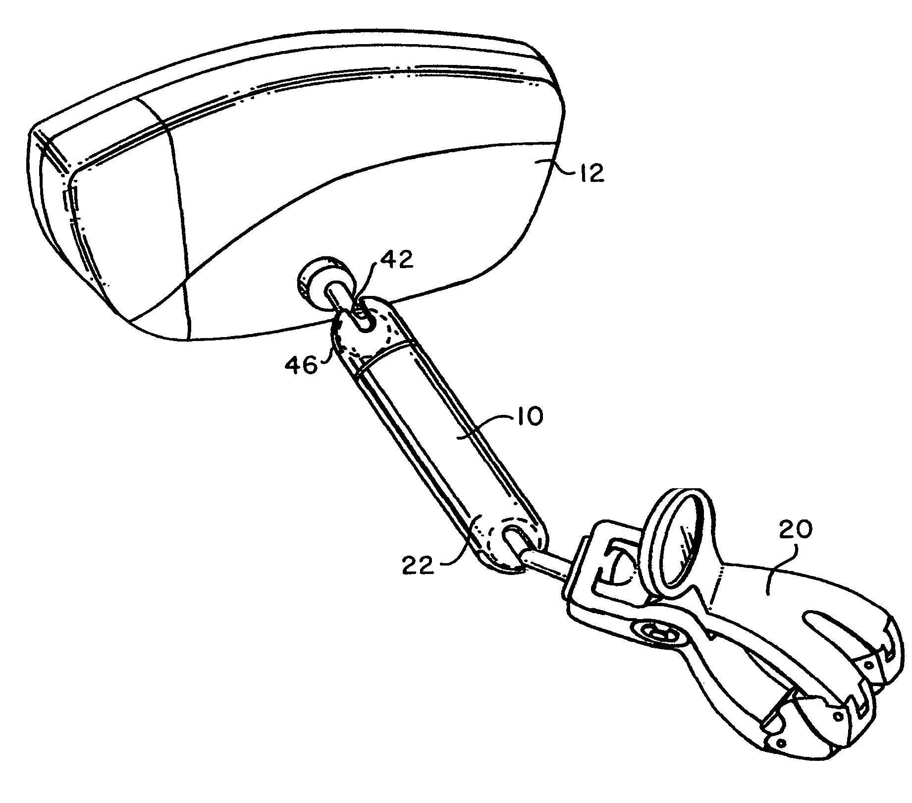 Universal tuner mount with spring-loaded link