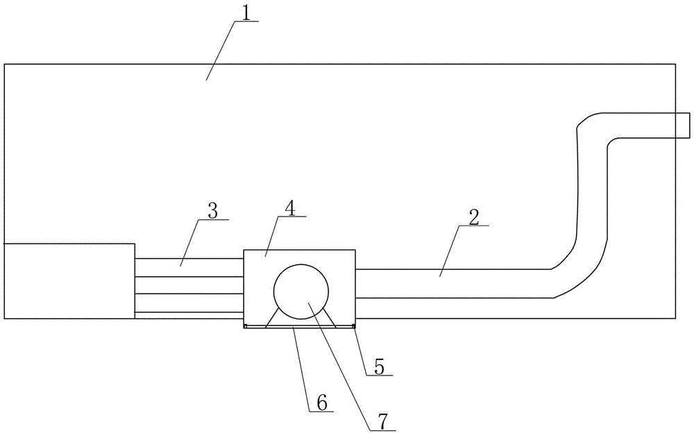 Asphalt heating tank inspection port device