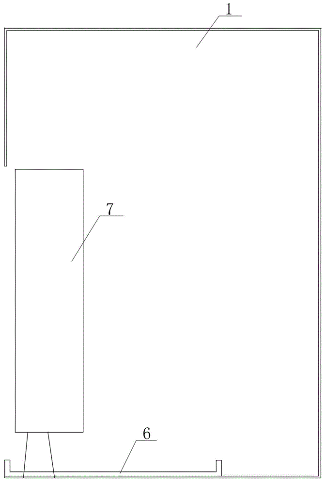 Asphalt heating tank inspection port device