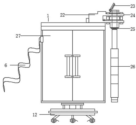 A detection device for mine sewage pollution