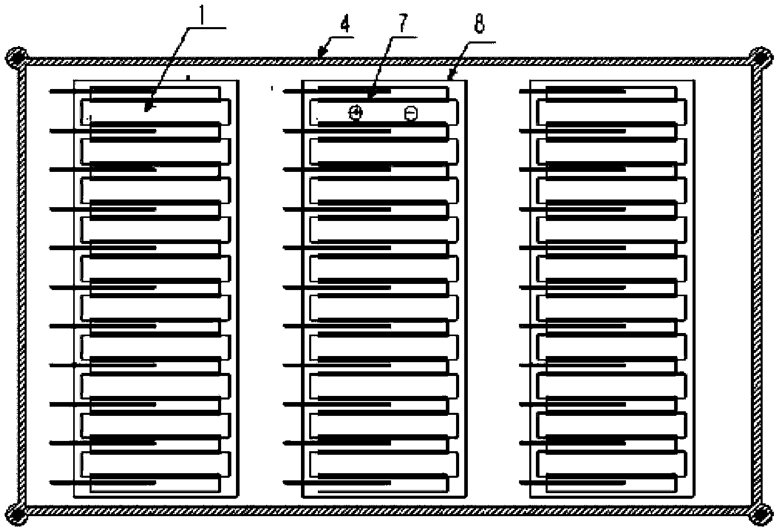 Power battery thermal management system based on flat loop heat pipes