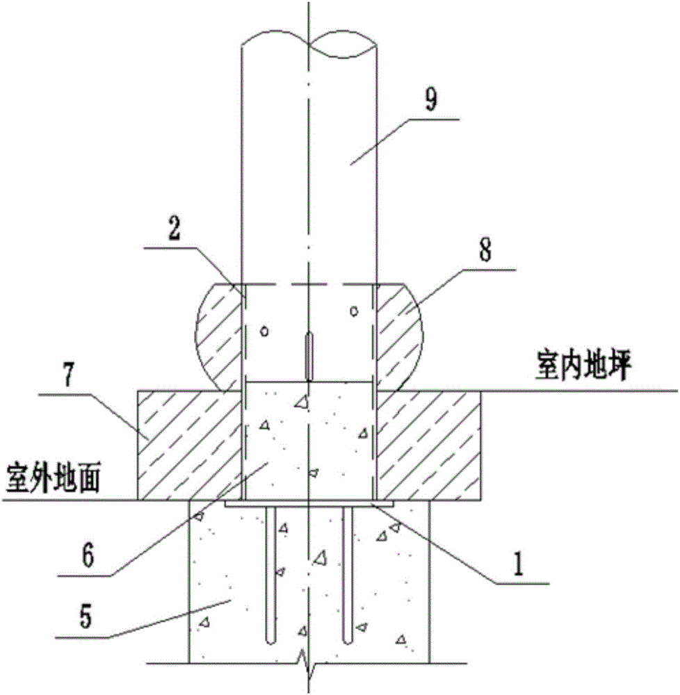 Landscape architecture wooden foot with anti-wind and anti-seismic function and construction technology of landscape architecture wooden foot