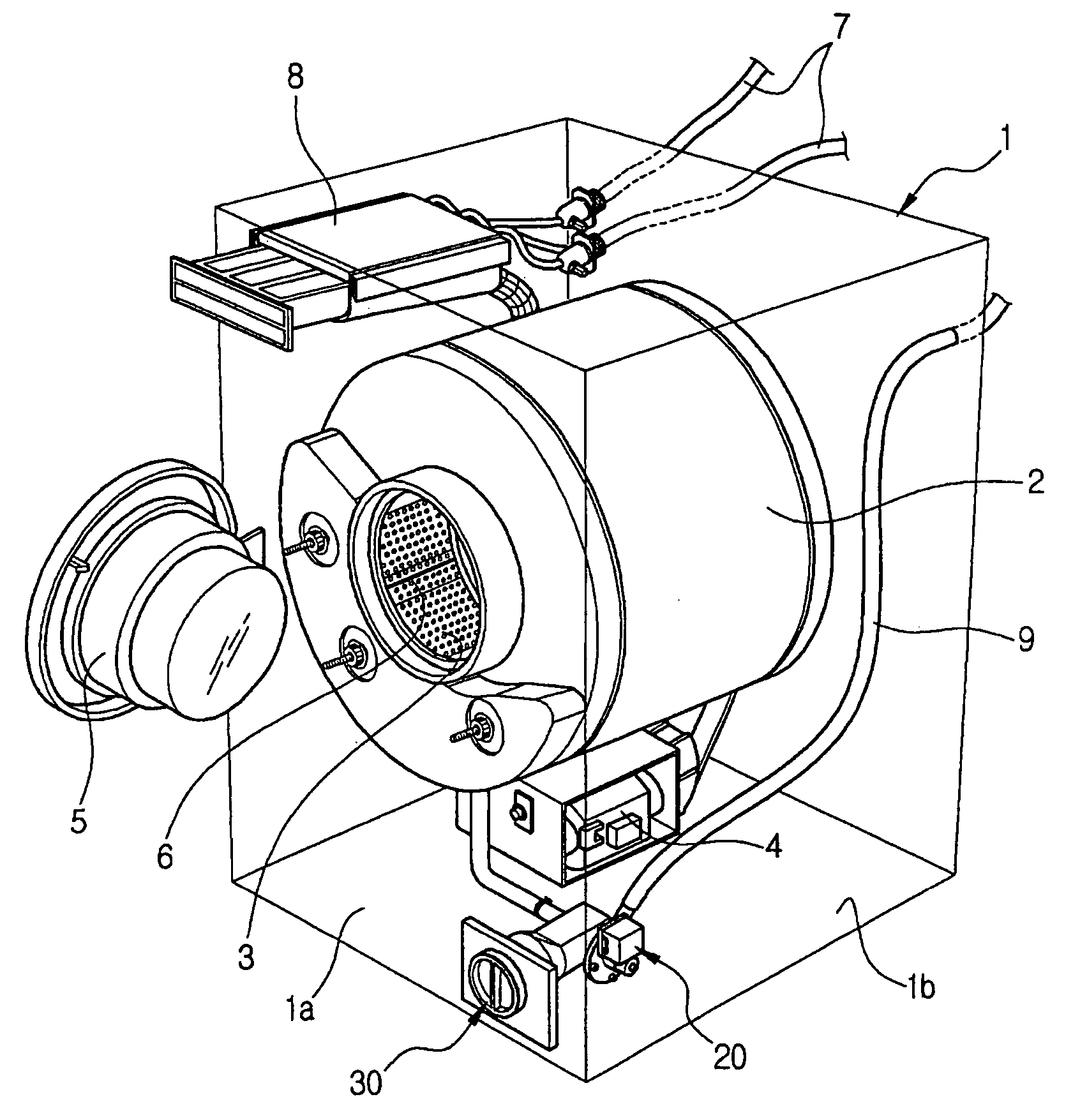 Washing machine having drain casing