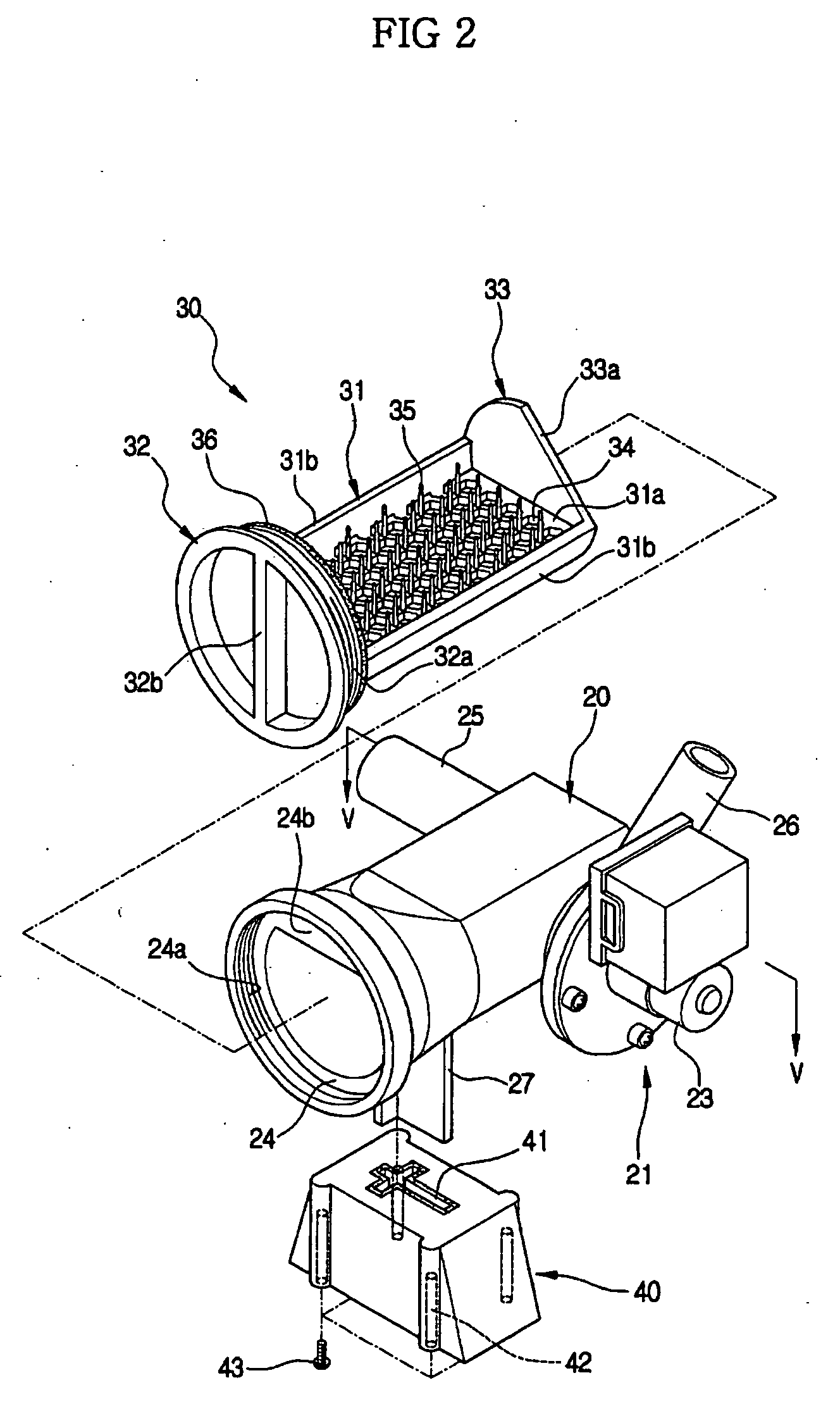 Washing machine having drain casing