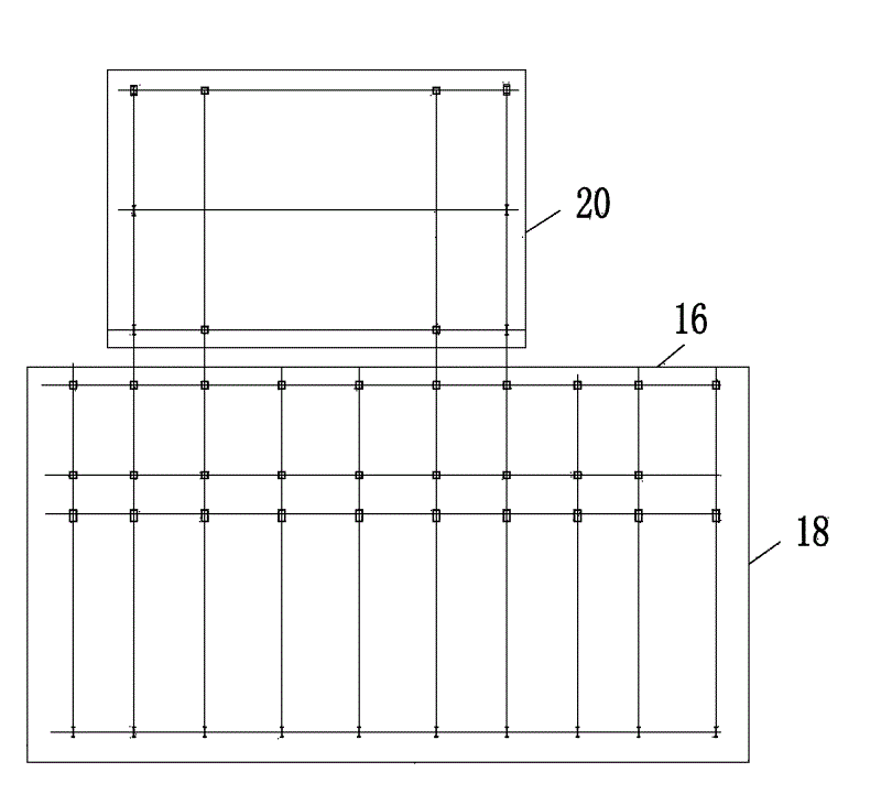 Building structure system of turbo generator set arranged at high position