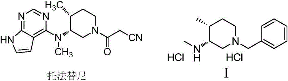 Preparation method of tofacitinib intermediate