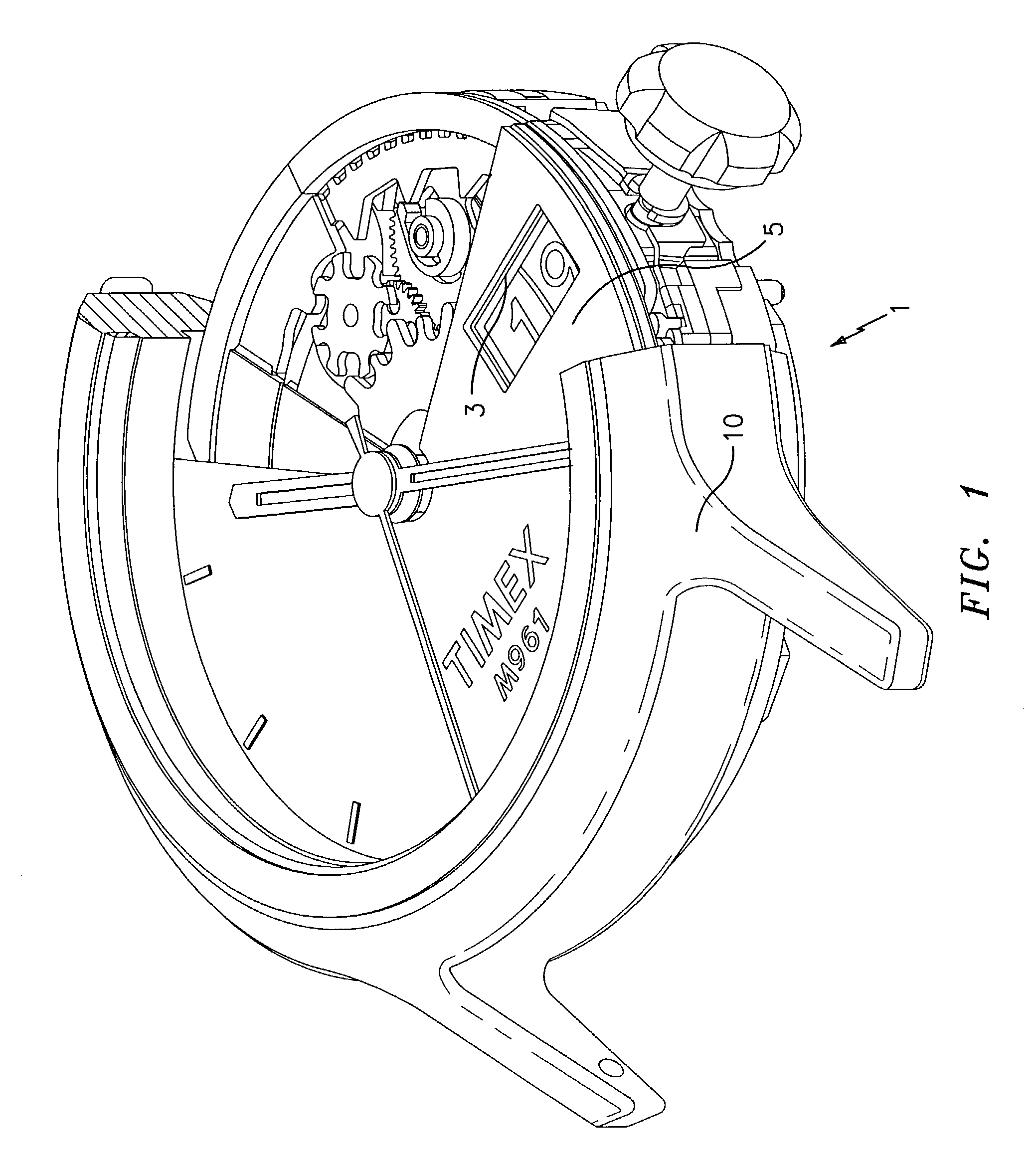 Date display assembly for an analog timepiece