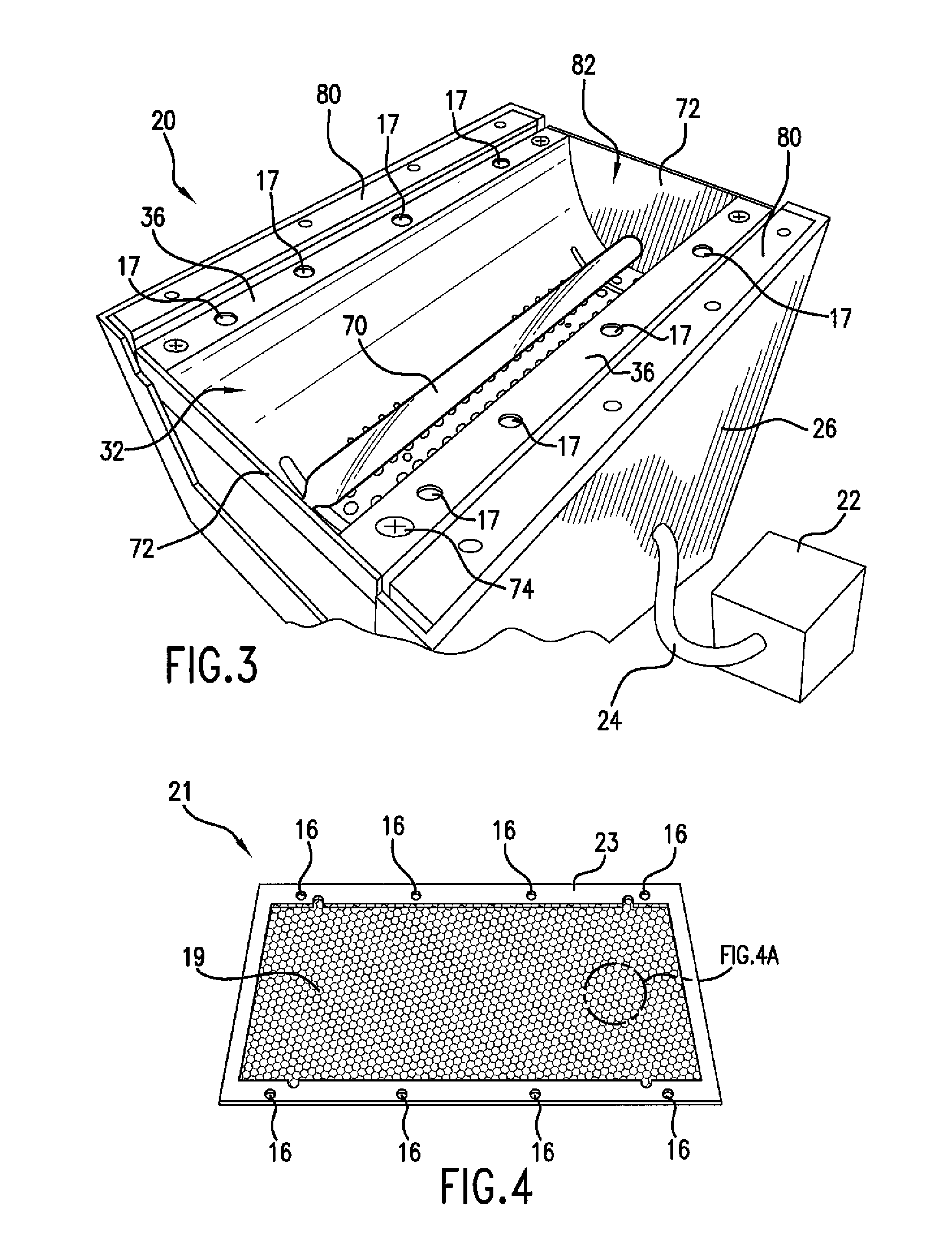 RF Screen Assembly for Microwave Powered UV Lamps