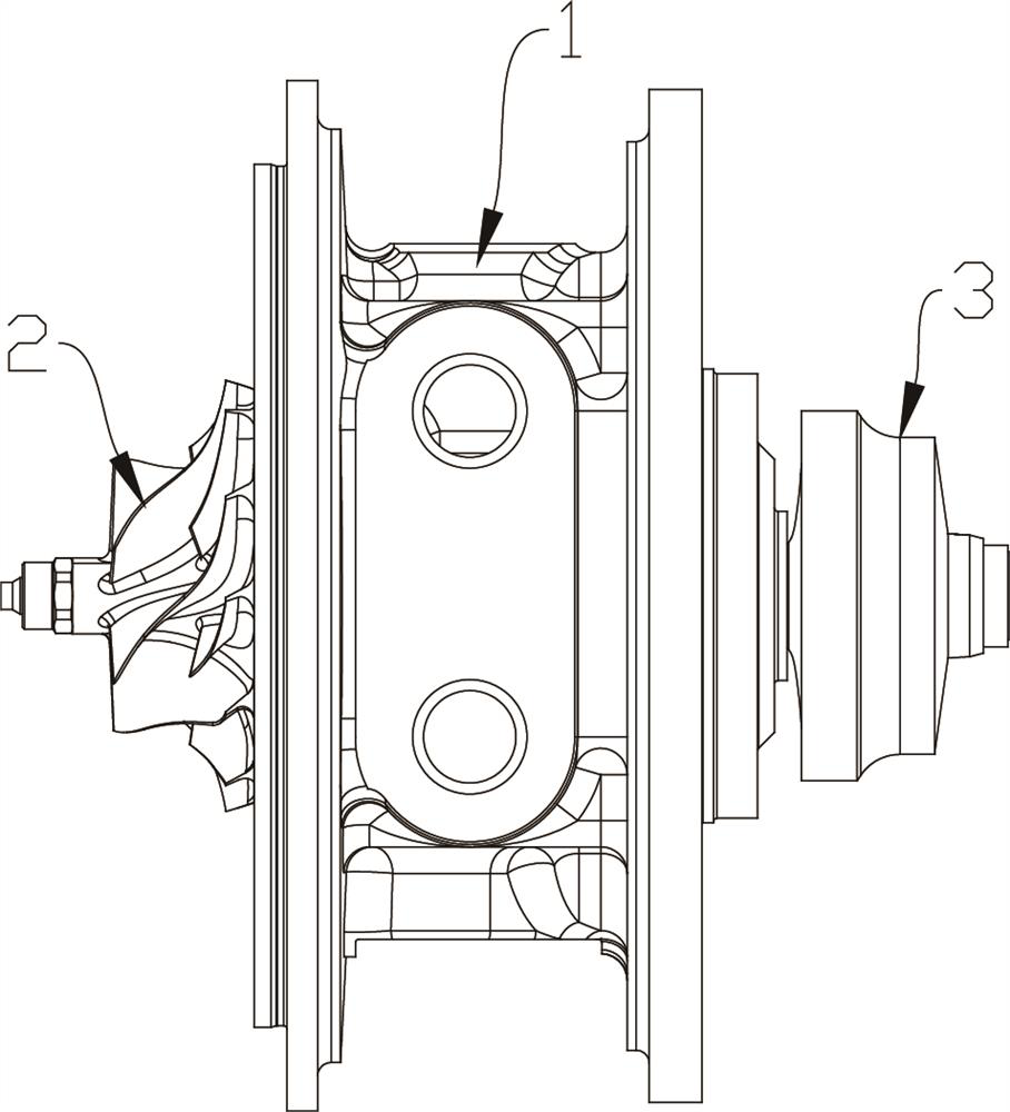 Ball bearing structure and supercharger