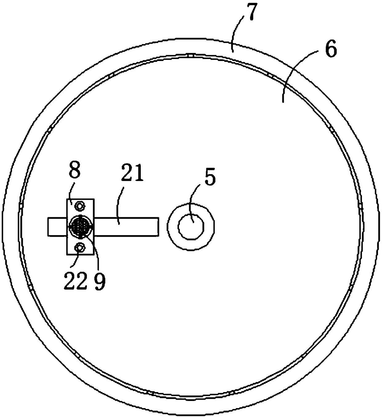 Stirring device applicable to stirring of machining lubricating oil