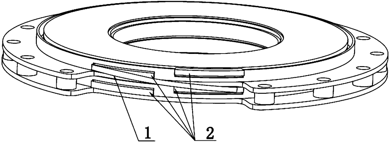 A cross-layer connection structure between adjacent cakes of a high-temperature superconducting magnet double-cake coil