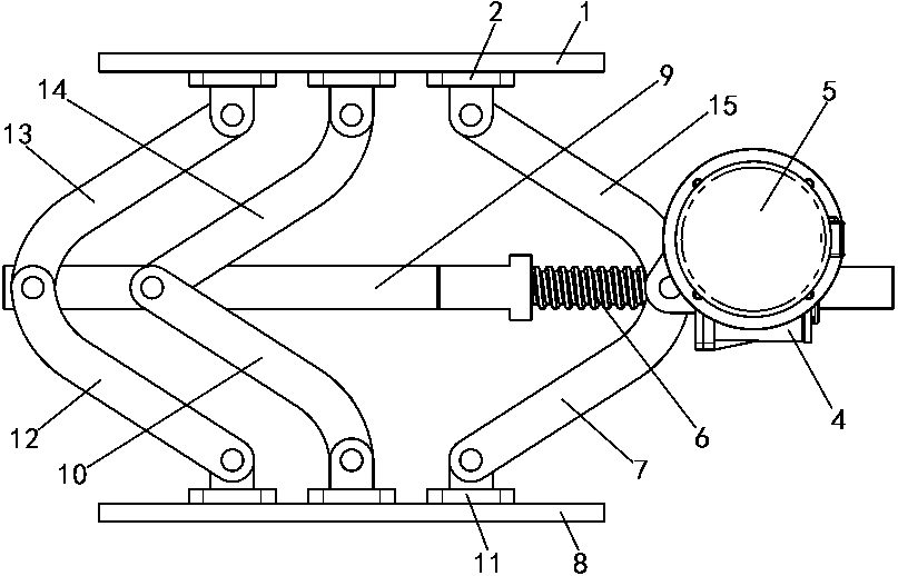 Crane main beam connecting rod lifting device