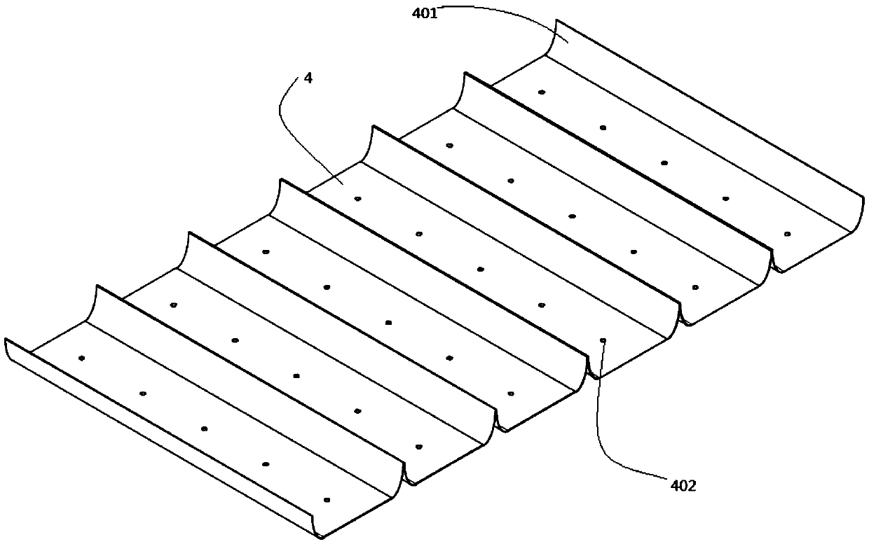 A solar panel based on water flow heat absorption cycle