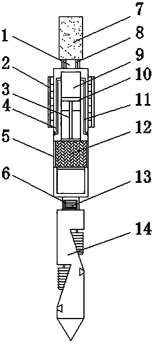 Plugging machine in self-expanding oil tube