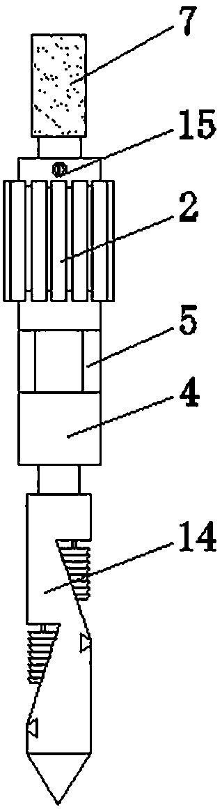 Plugging machine in self-expanding oil tube