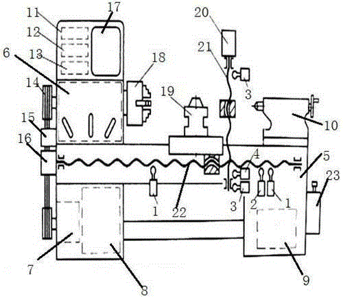 Numerically-controlled machine tool provided with intelligent protection device