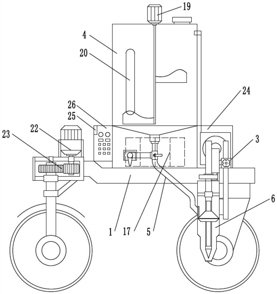 Self-propelled automatic quantitative fertilization device