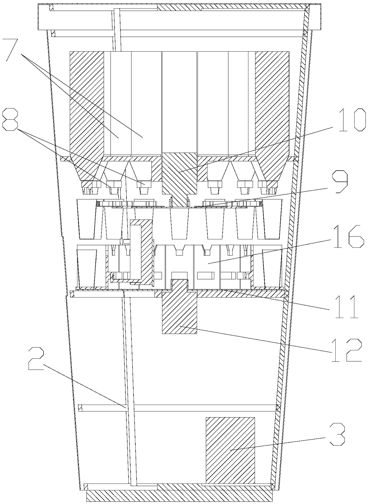 Automatic beverage making and vending machine based on rotary mixing