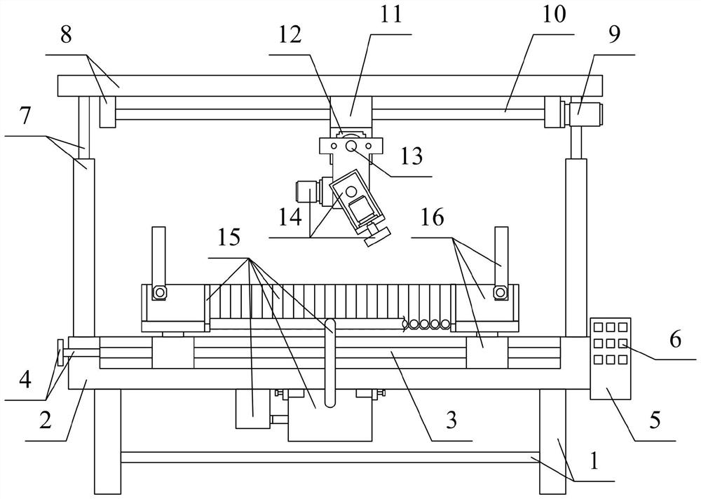 Novel LED (Light Emitting Diode) car lamp part machining device