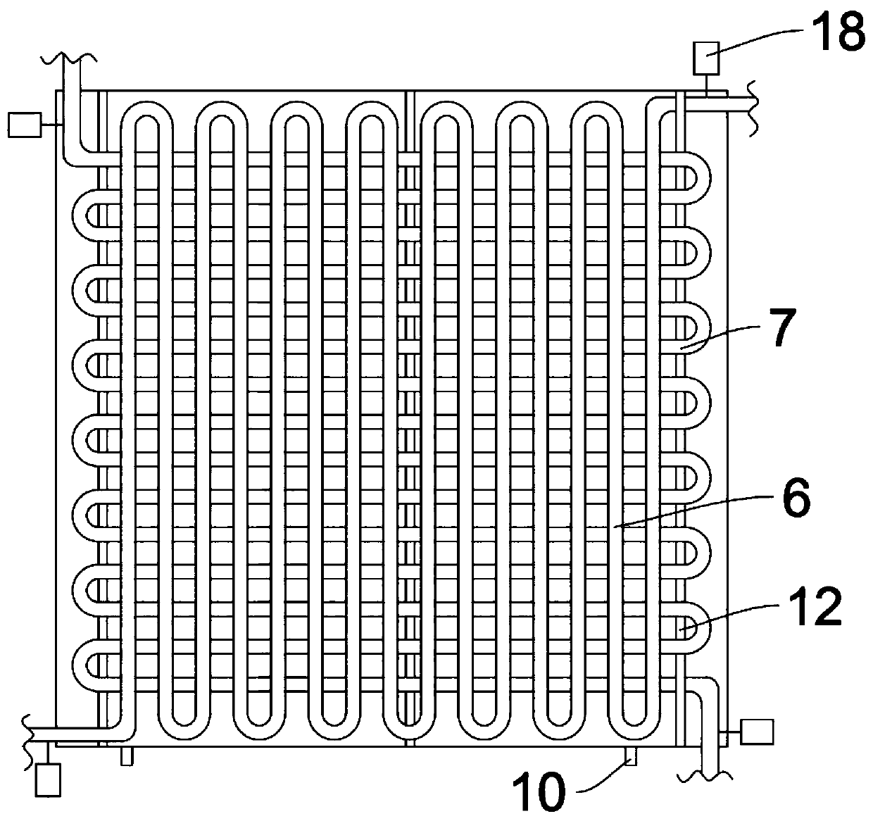 Device for condensing environment-friendly ecological material and drying crystallization distilled water