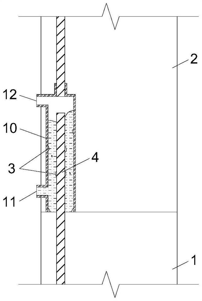 Device and method for detecting slurry filling fullness in mechanical sleeve grouting construction stage