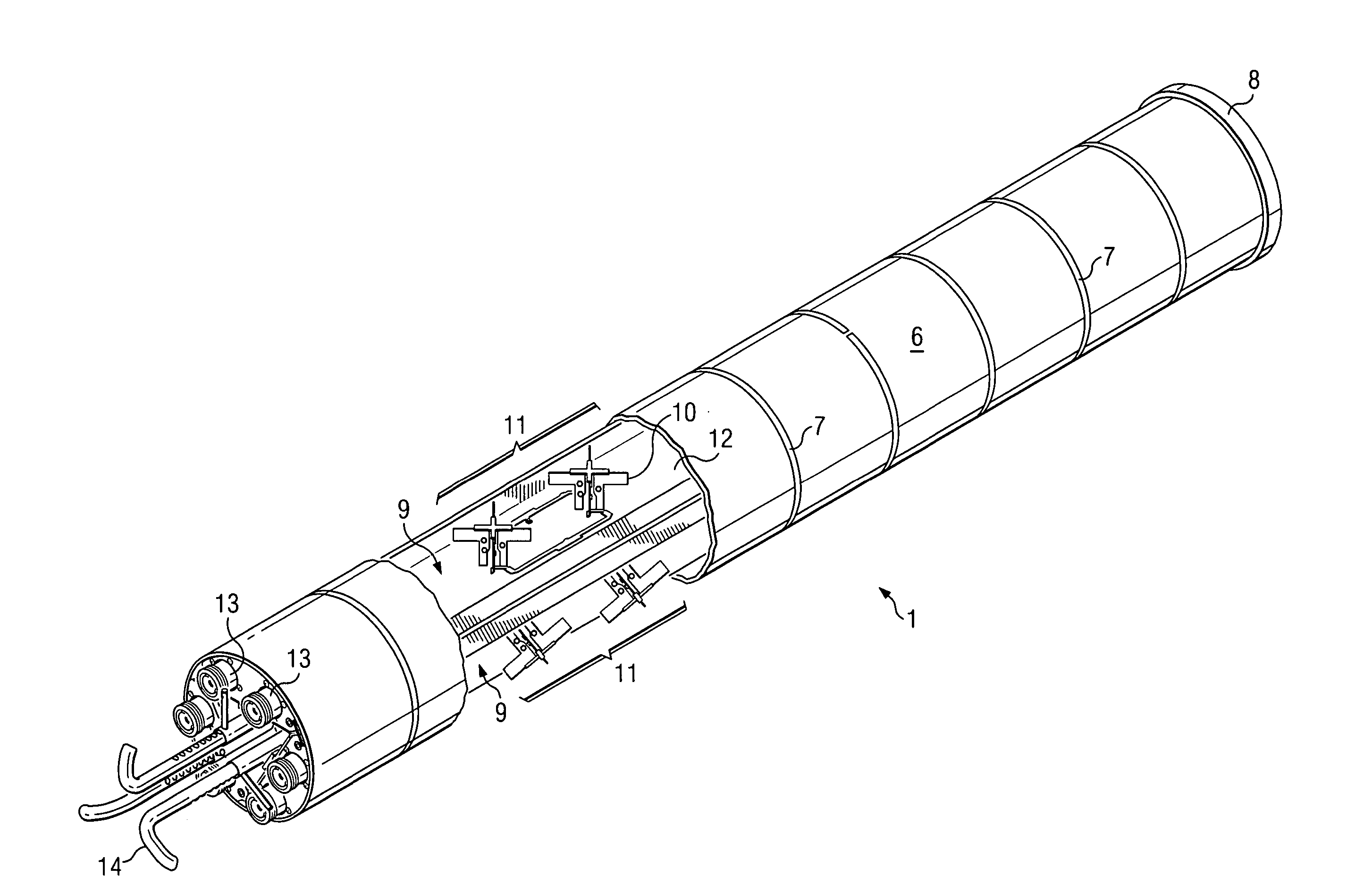 Dual polarized three-sector base station antenna with variable beam tilt