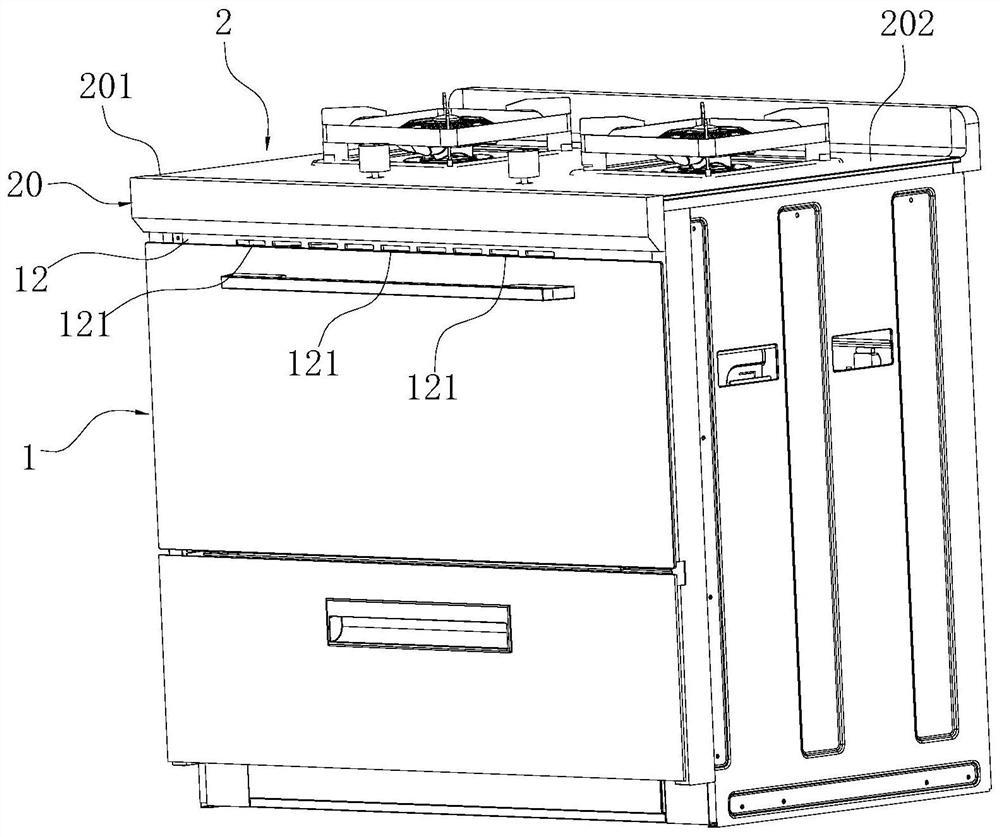 an integrated stove