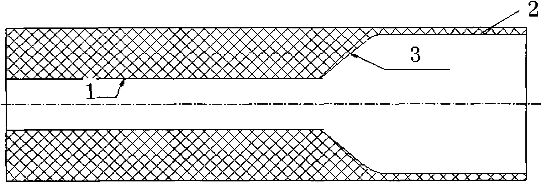 Charging grain structure of solid rocket engine