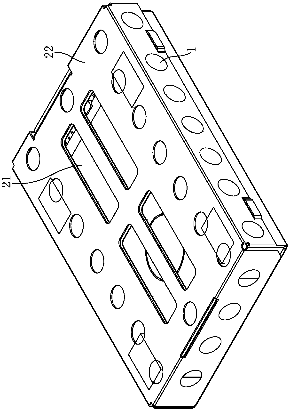 Heat dissipation shock-proof structure