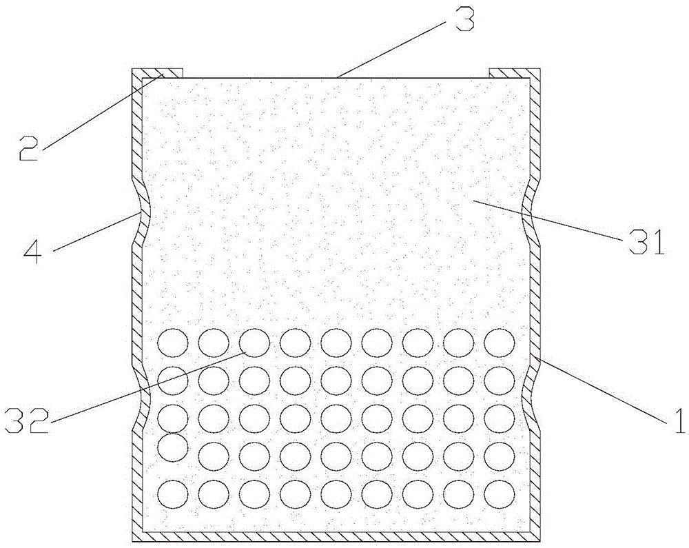 A hollow composite building support structure and its manufacturing method