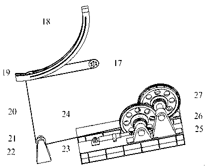 Rack and pinion hydraulic pressure horizontal loading retraction and extending test table mechanism