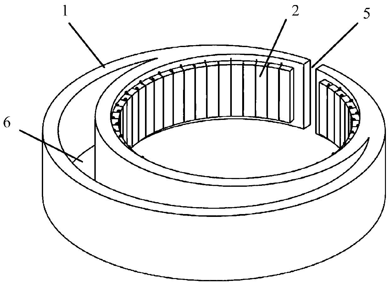 Double shell slotted circular tube underwater acoustic transducer