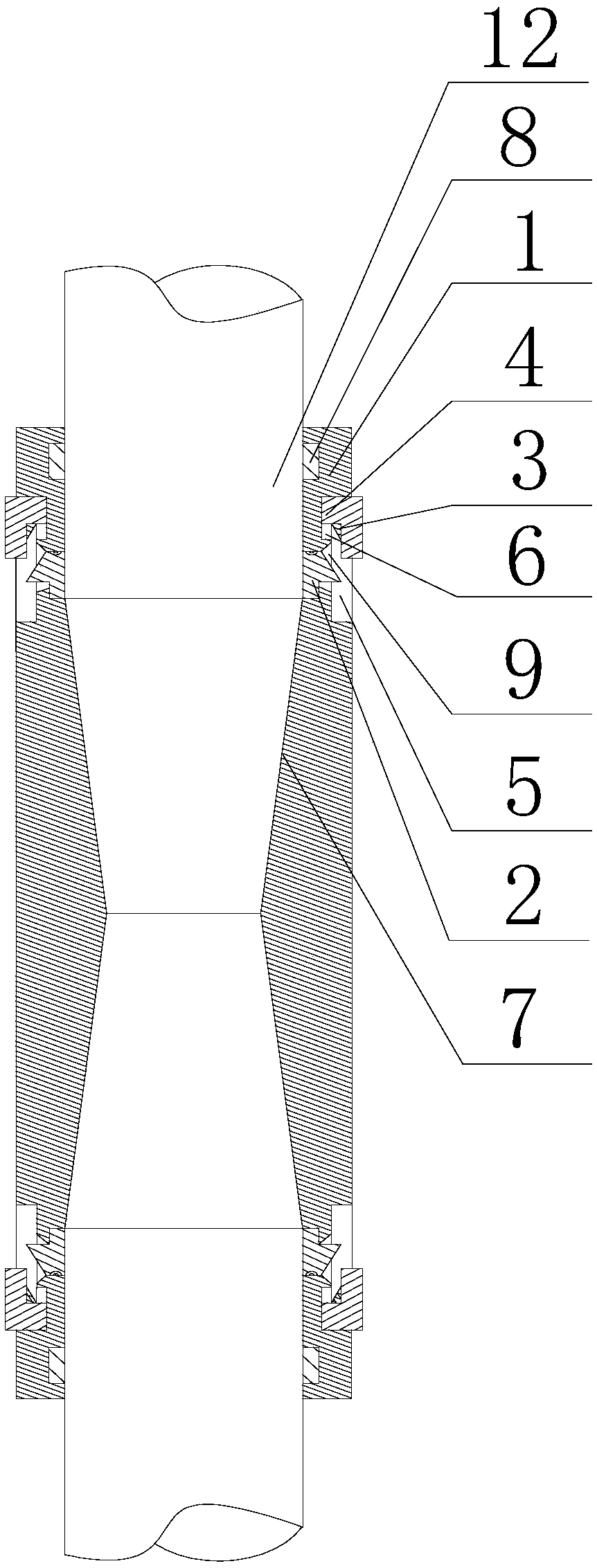 A steel bar connection assembly for bearing pile construction of high-rise buildings