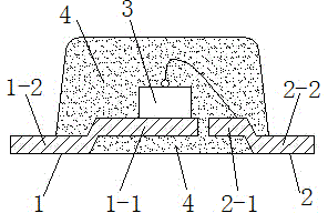 Preparation method of LED white light diode