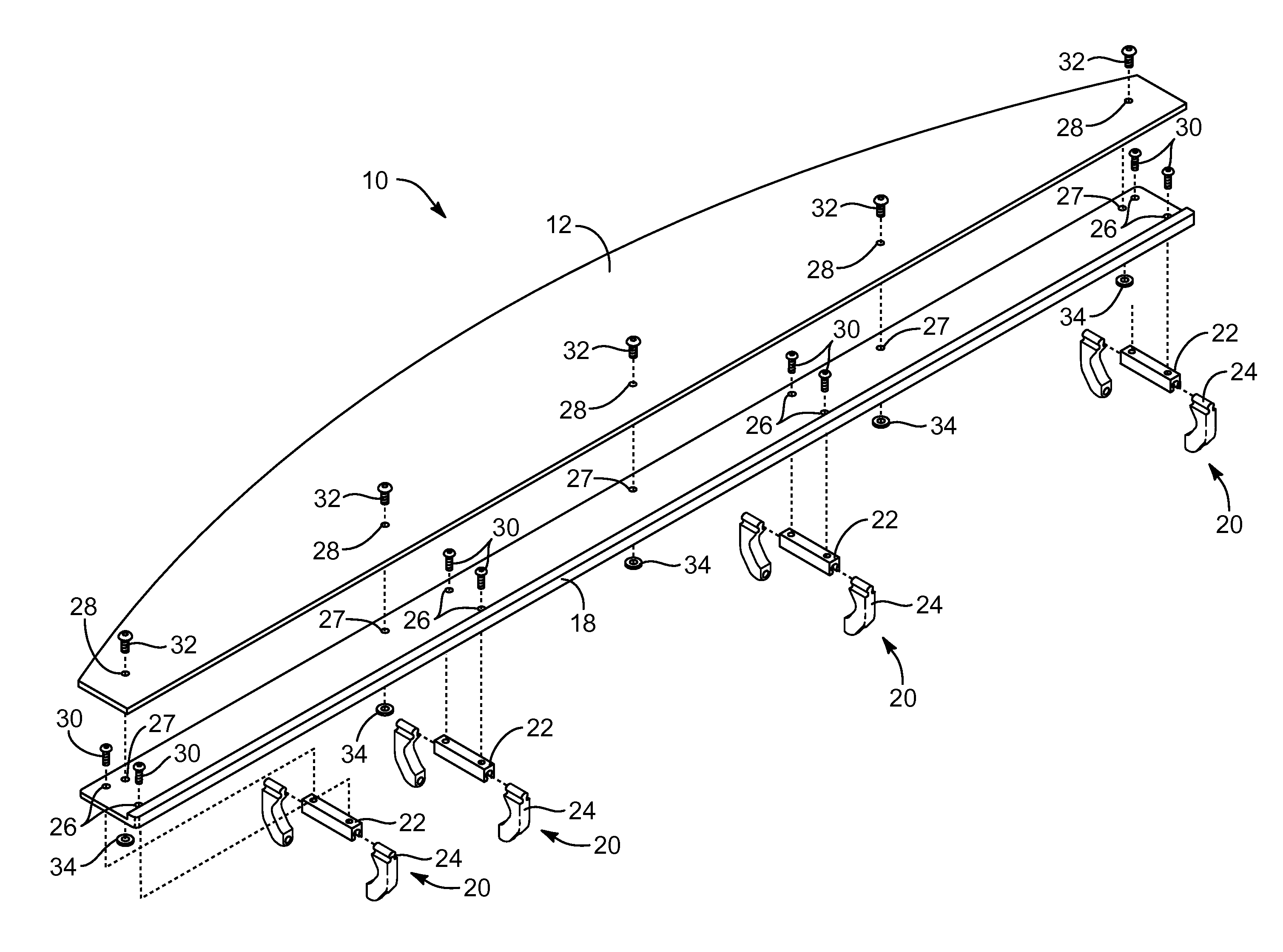 Ski-chair-lift display apparatus and method