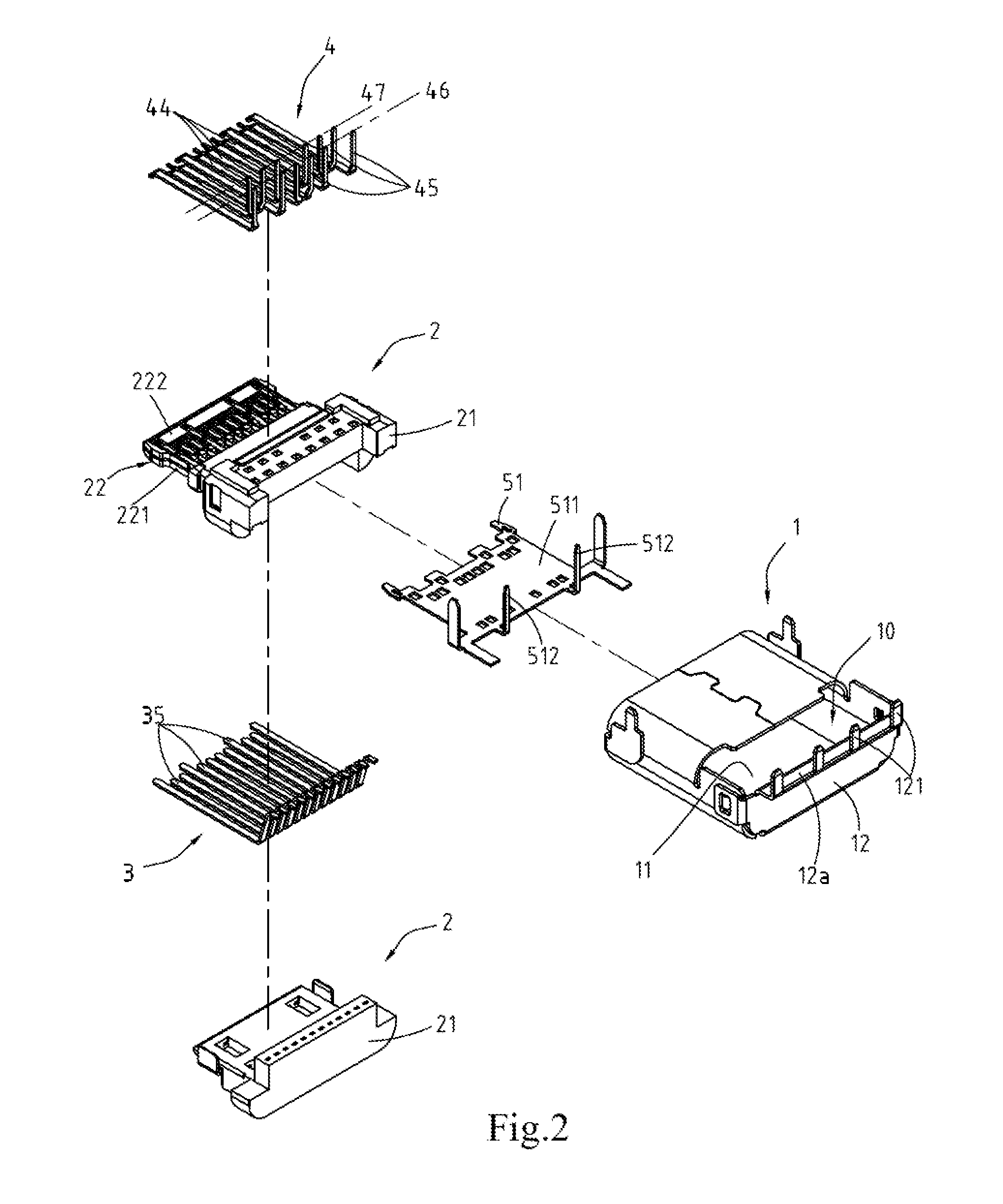 Electrical receptacle connector