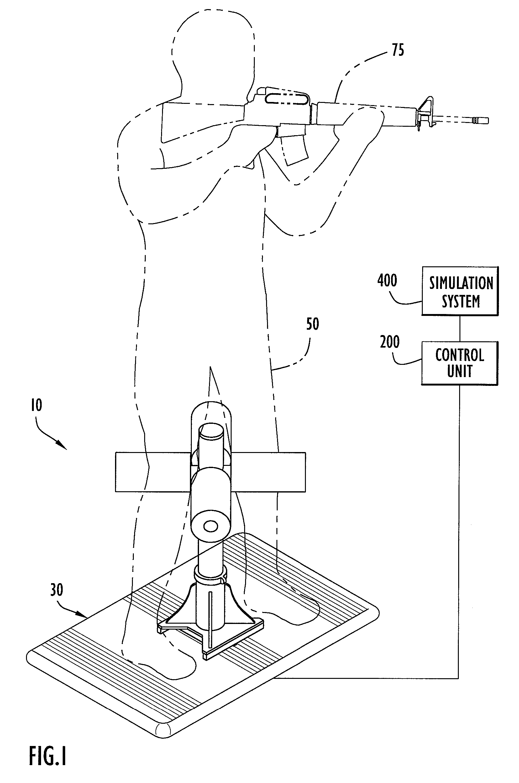 Method and Apparatus for Operatively Controlling a Virtual Reality Scenario in Accordance With Physical Activity of a User