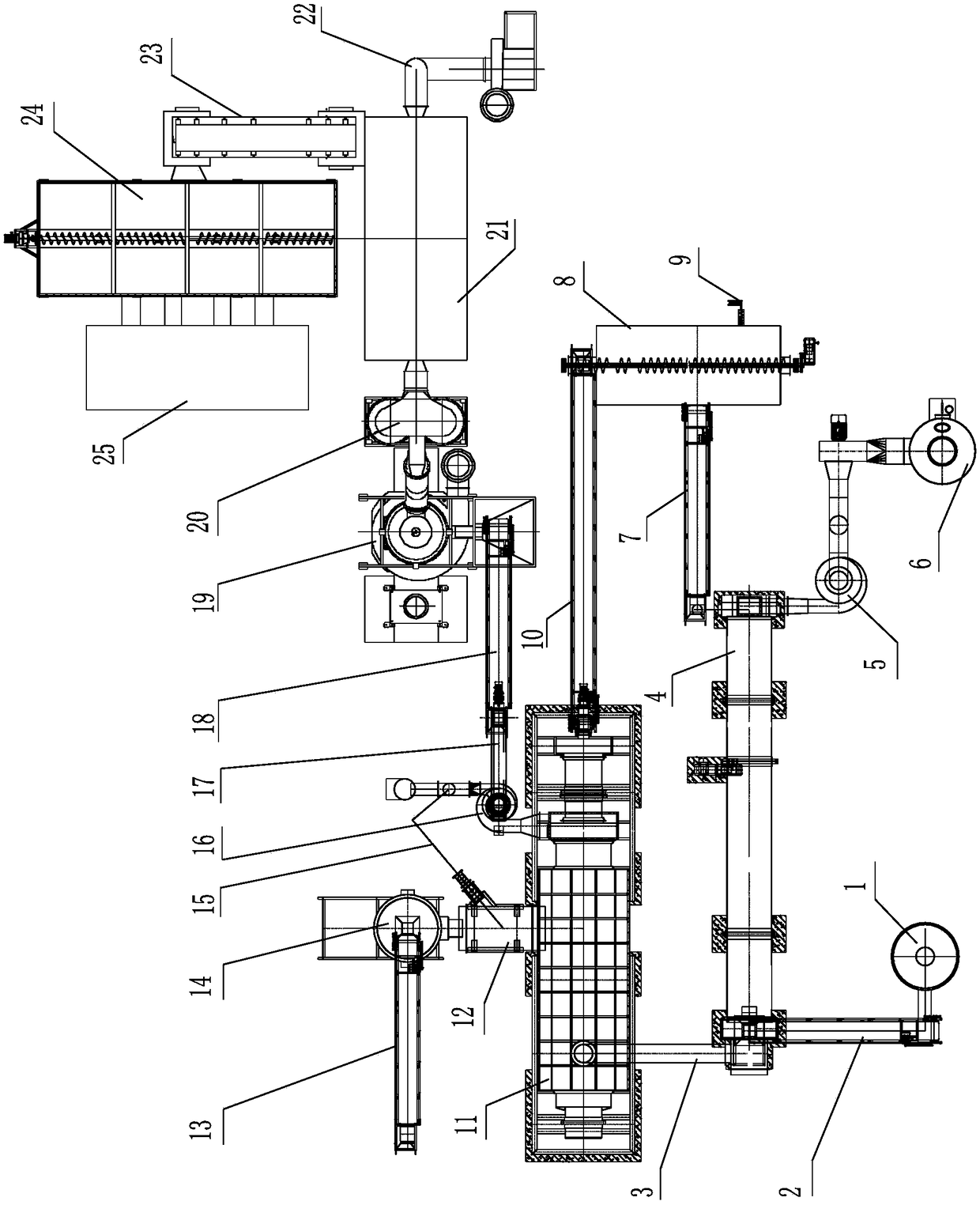 Biomass solid gas preparation system