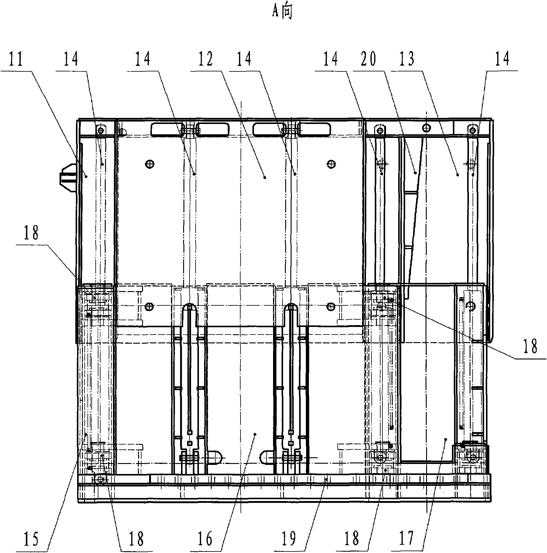 Gob-side entry retaining work mould base