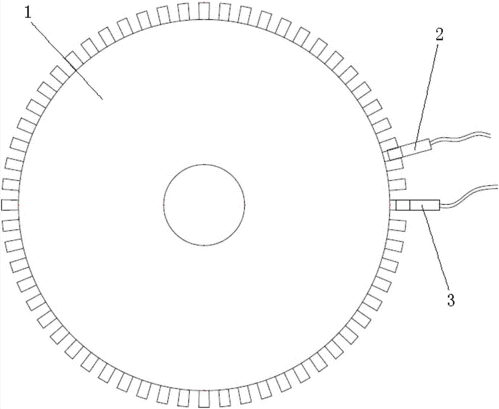 Impeller rotating speed measuring method and system for wind generating set