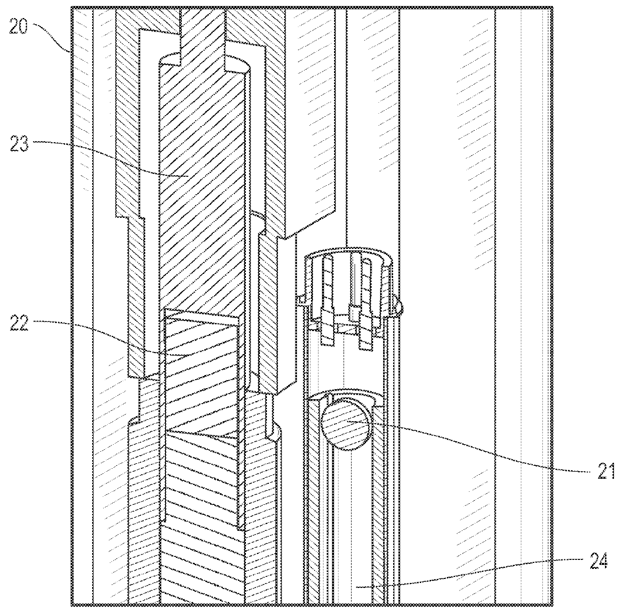 Magnetically coupled, high resolution linear position sensor for use in high temperature, high pressure environment