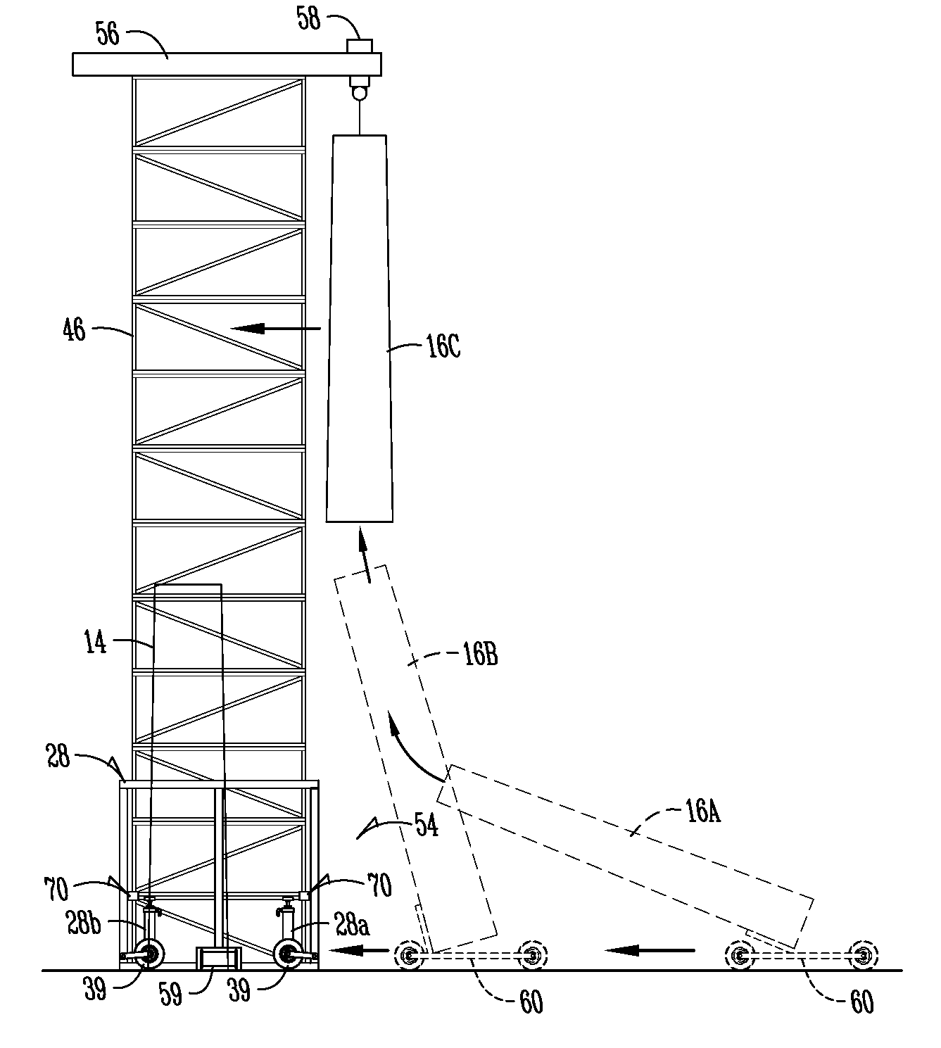 Wind turbine erector