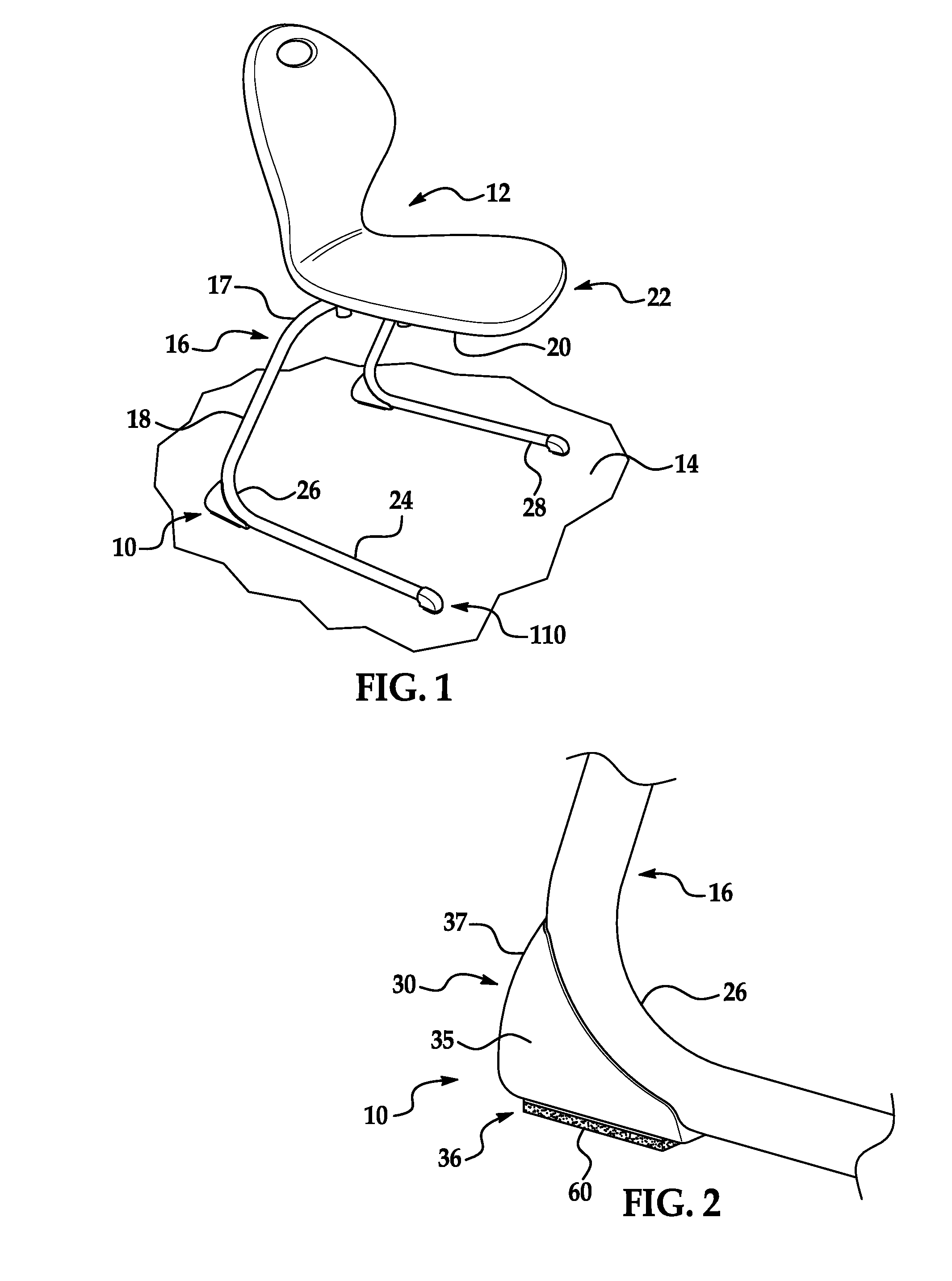 Furniture-foot assemblies