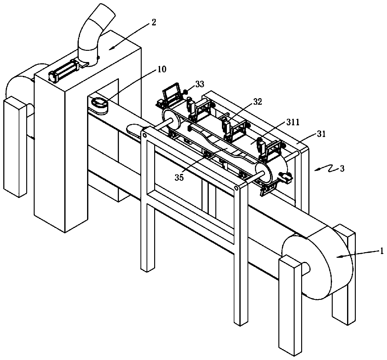 Automatic lining vamp polishing device